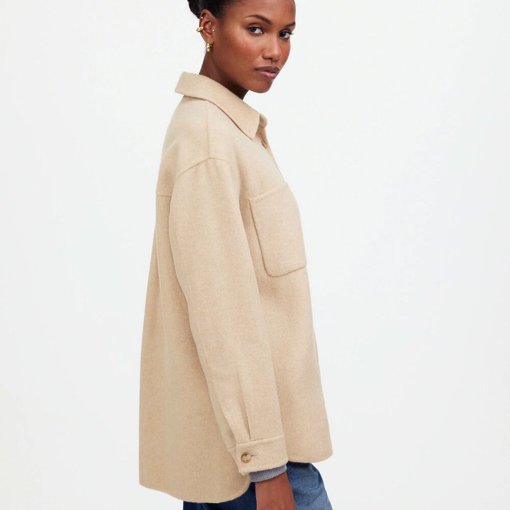 Madewell Double Faced Long Shirt Jacket - Picture 2 of 5